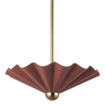 Furrow Pendant - Burgundy / Opal