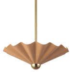 Furrow Pendant - Peach / Opal