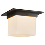 Mineral Square Ceiling Light - Urban Bronze / Opal