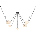 Mineral Color-Select Chandelier - Urban Bronze / Alabaster