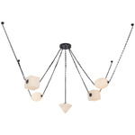Mineral Color-Select Chandelier - Urban Bronze / Opal