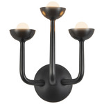 Spade Triple Wall Sconce - Urban Bronze / Frost