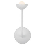Spade Wall Sconce - Antique White / Frost