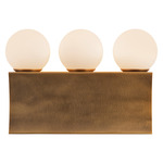 Sinclair Bathroom Vanity Light - Vintage Brass / Opal