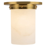 Mineral Round Ceiling Light - Patina Brass / Alabaster