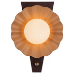 Furrow Wall Light - Peach / Opal