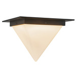 Mineral Pyramid Ceiling Light - Urban Bronze / Opal