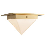 Mineral Pyramid Ceiling Light - Patina Brass / Opal