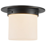 Mineral Round Ceiling Light - Urban Bronze / Opal