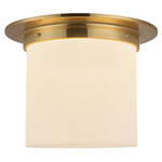 Mineral Large Round Ceiling Light - Patina Brass / Alabaster