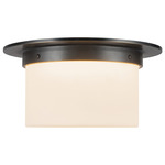 Mineral Large Round Ceiling Light - Urban Bronze / Opal