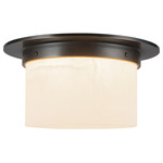 Mineral Large Round Ceiling Light - Urban Bronze / Alabaster