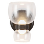Sutton Wall Sconce - Urban Bronze / Clear