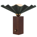 Furrow Table Lamp - Pine Green / Opal