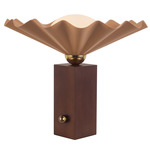 Furrow Table Lamp - Peach / Opal