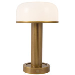 Vienna Portable Table Lamp - Vintage Brass / Opal