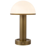 Vienna Portable Table Lamp - Vintage Brass / Opal