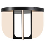 Anders Semi Flush Ceiling Light - Urban Bronze / White Acrylic