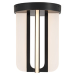 Anders Semi Flush Ceiling Light - Urban Bronze / White Acrylic