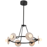Dahlia Chandelier - Urban Bronze / Alabaster