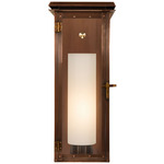 Hyland Wall Sconce w/Cylinder Shade - Antique Copper / Clear