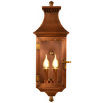Pinnacle Outdoor Wall Sconce - Antique Copper / Clear