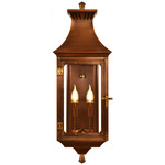 Pinnacle Outdoor Wall Sconce - Antique Copper / Clear