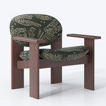 Archipen Lounge Chair - Brown Stained Ash / Tiger Mountain Wood