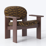 Archipen Lounge Chair - Brown Stained Ash / Tiger Beat