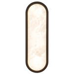 Evelyn Wall Sconce - Matte Black / Alabaster