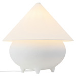 Rowan Table Lamp - Antique White / White Linen