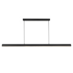 Dottie Linear Pendant - Matte Black / Frosted