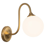 Bancroft Wall Sconce - Brushed Gold / Matte Opal