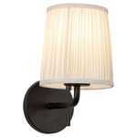 Scout Wall Sconce - Matte Black / White Linen