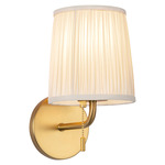 Scout Wall Sconce - Brushed Gold / White Linen