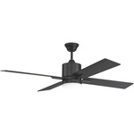 Teana Ceiling Fan with Light - Flat Black / Flat Black / Greywood