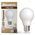 A19 Medium Base 11W 3-Way 120V 2700K 90CRI 2-PACK - Milky