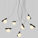 Node Chandelier - Matte White / Matte Black