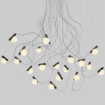 Node Chandelier - Matte White / Matte Black