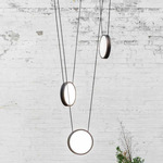 Highwire Trio Chandelier - Matte Black / Sandtex Black Canopy