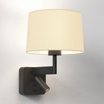 Beaumont Reading Wall Sconce - Matte Black / Putty