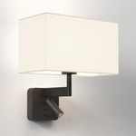 Beaumont Reading Wall Sconce - Matte Black / White