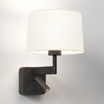 Beaumont Reading Wall Sconce - Matte Black / White