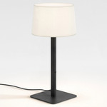Beaumont Table Lamp - Matte Black / White