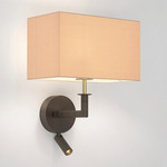 Club Reading Wall Sconce - Bronze / Brass / Oyster