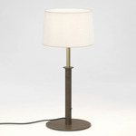 Club Table Lamp - Bronze / Brass / White