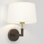 Club Wall Sconce - Bronze / Brass / White