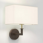 Club Wall Sconce - Bronze / Brass / White
