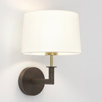 Club Wall Sconce - Bronze / Brass / White
