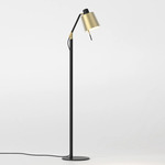 Edward Floor Lamp - Matte Black / Matte Gold Metal